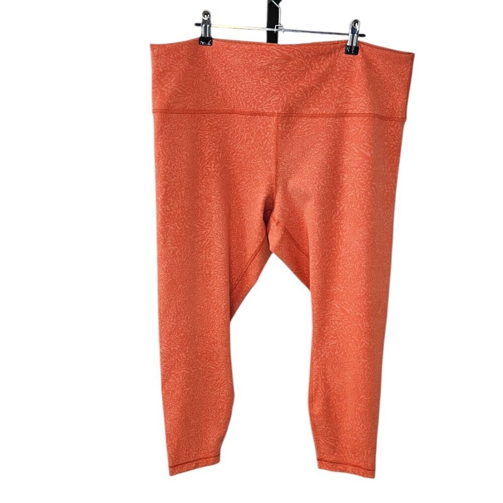 Lululemon Wunder Train High-Rise Tight Crunch Warm Coral, Plus Size, Everlux, 20